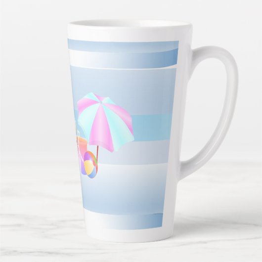 Latte Mok blauw winkelhuis (Rechts)