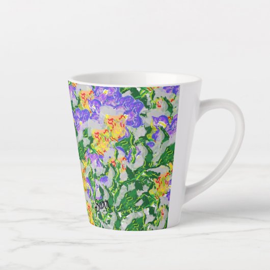 Latte Mok: bloementuin Mok (Rechts)