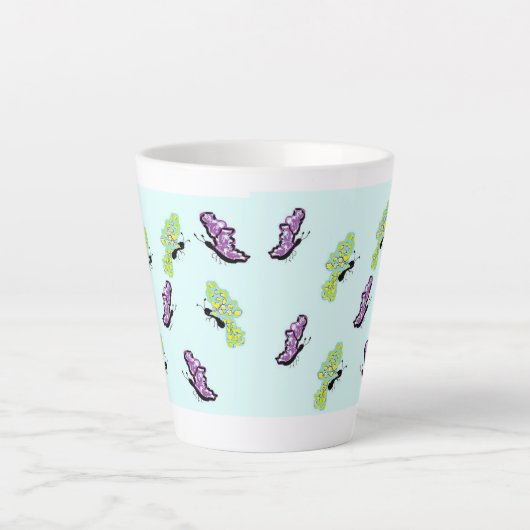 Latte Mok / Butterflies (Voorkant)