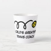 Latte mok cadeau voor 's werelds grootste tennisco (Voorkant)
