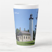 Latte mok Cana Island Lighthouse (Voorkant)
