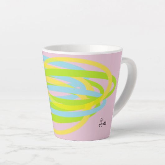 Latte Mok: Circulaire Bewegingen Mok (Rechterhoek)