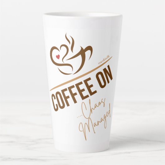 Latte Mok - Coffee On - Chaos Managed (Voorkant)