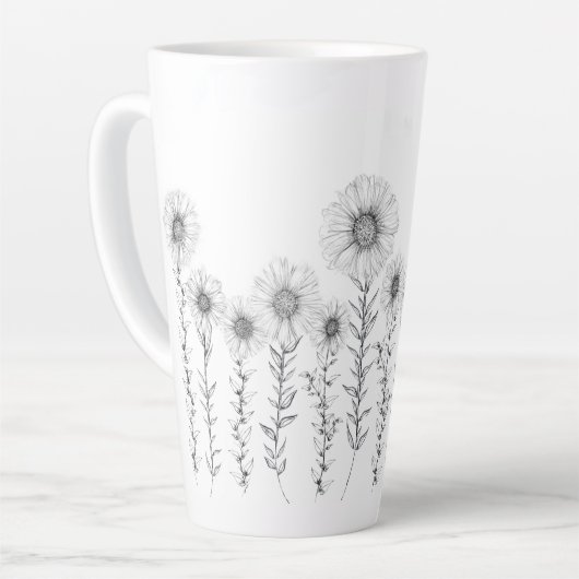 Latte Mok Daisy Floral (Linkerhoek)