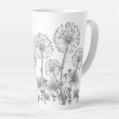 Latte Mok Dandelions Floral (Rechterhoek)