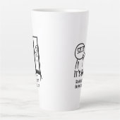 Latte mok 'Even pauzeren' (Voorkant)