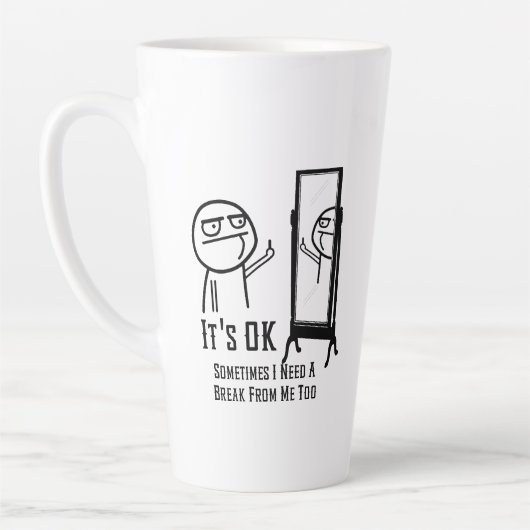 Latte mok 'Even pauzeren' (Links)
