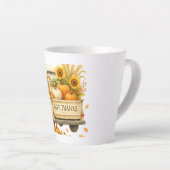 Latte Mok- Geef Bedankt Herfst Truck Mok (Rechterhoek)