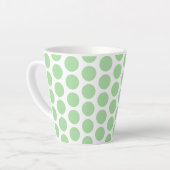 Latte Mok-groene pooldots Latte Mok (Linkerhoek)