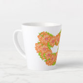 Latte Mok: Hart van madeliefjes Latte Mok (Linkerhoek)