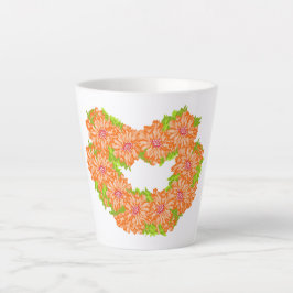 Latte Mok: Hart van madeliefjes Mok