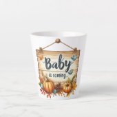 Latte Mok-Herfst Baby shower Koffie Mok (Voorkant)