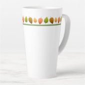 Latte Mok-herfst bladeren Latte Mok (Rechterhoek)