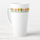 Latte Mok-herfst bladeren Latte Mok (Linkerhoek)