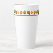 Latte Mok-herfst bladeren Latte Mok (Voorkant)