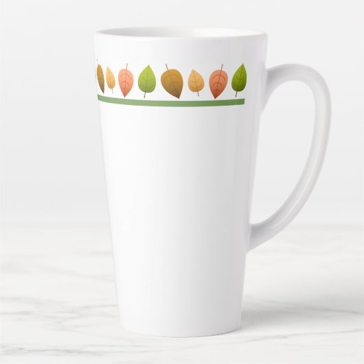 Latte Mok-herfst bladeren Mok (Rechts)