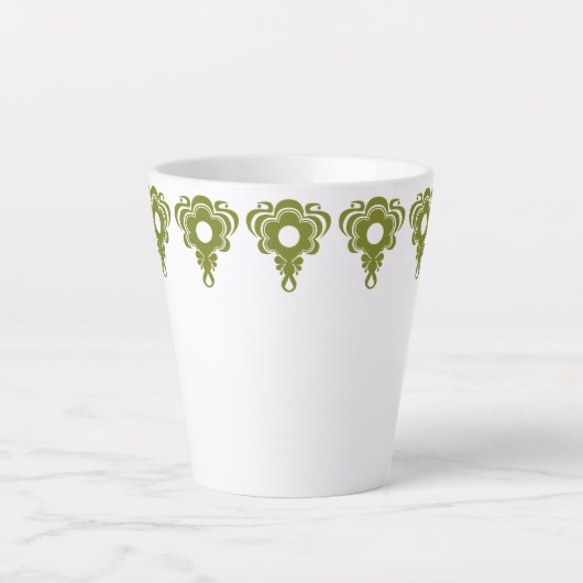 Latte Mok in Retrosieniteit 2 - Olijven (Voorkant)