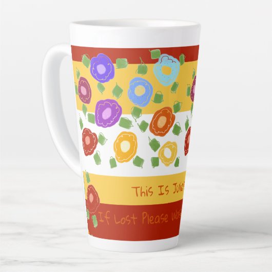 Latte Mok Indien verloren, gelieve terug te keren (Linkerhoek)