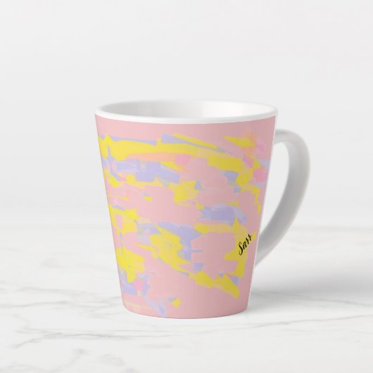 Latte Mok: kleurdag Mok (Rechterhoek)