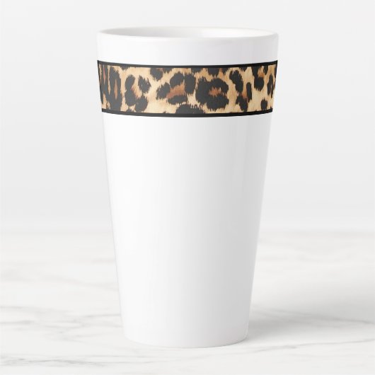 Latte Mok-luipaard afdrukken Mok (Voorkant)