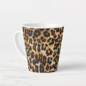 Latte Mok-luipaard afdrukken Mok (Linkerhoek)