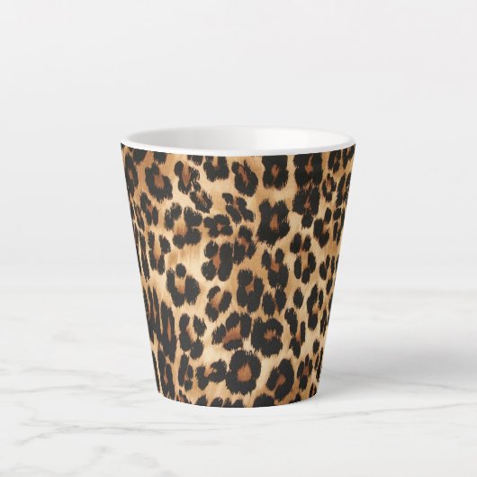 Latte Mok-luipaard afdrukken Mok (Voorkant)
