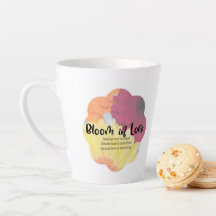 Latte Mok met Bloom in Love Logo