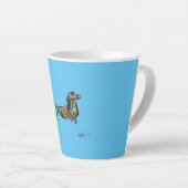 Latte Mok met Dachshund (Rechterhoek)