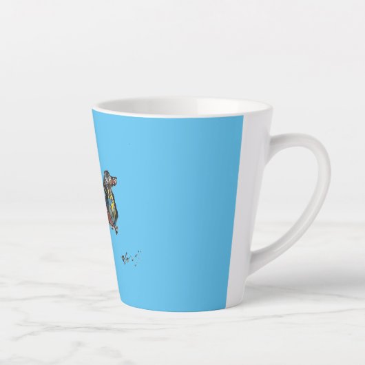 Latte Mok met Dachshund (Rechts)