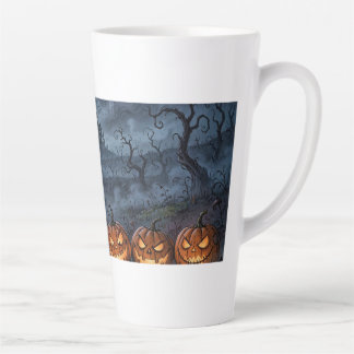 Latte mok met Halloween-design
