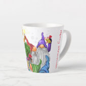 Latte mok met Kerstmannetjes (Rechterhoek)