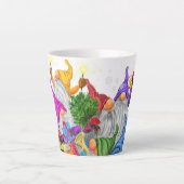 Latte mok met Kerstmannetjes (Voorkant)