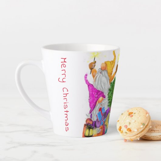 Latte mok met Kerstmannetjes (In situ)
