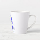 Latte mok met koele blauwe olifant (Rechts)