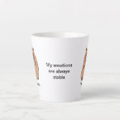 Latte Mok met leuke beren cartoon en quotes (Voorkant)