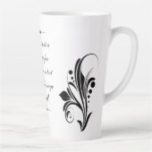 Latte Mok met mooi design (Rechts)