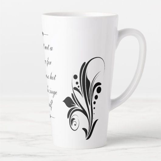 Latte Mok met mooi design (Rechts)