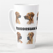Latte Mok met Rhodesian Ridgeback motief (Linkerhoek)