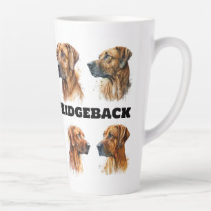 Latte Mok met Rhodesian Ridgeback motief