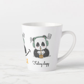 Latte Mok met schattig panda afbeelding