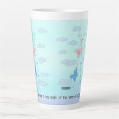 Latte Mok met TOF en gevulde clouds, aangepaste te (Voorkant)