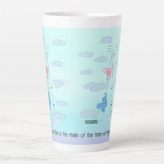 Latte Mok met TOF en gevulde clouds, aangepaste te (Voorkant)