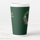 Latte mok om te passen bij kerstgebedschrift (Voorkant)