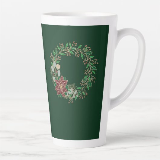 Latte mok om te passen bij kerstgebedschrift (Rechts)