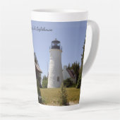 Latte mok oude presque Isle Lighthouse (Rechterhoek)