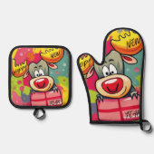 Latte Mok Ovenwant & Pannenlap Set (Voorkant)