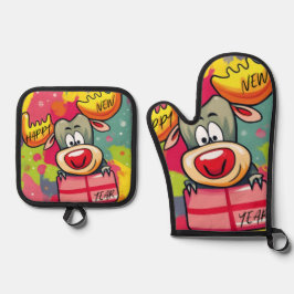 Latte Mok Ovenwant & Pannenlap Set