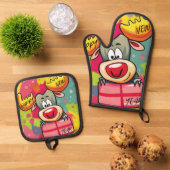 Latte Mok Ovenwant & Pannenlap Set (Top down)