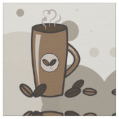 latte mok patroonweefsel stof (Close Up)