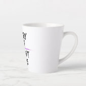 Latte mok - perfect om je dag mee te beginnen! (Rechts)